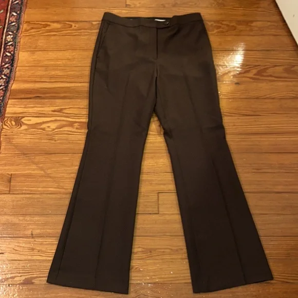 Ann Taylor The High Rise Madison Brown Pants NEW - Picture 3 of 16